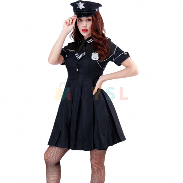 婦人警官 コスプレ コスチューム ハロウィン 衣装 ワンピース セクシー ポリス レディース