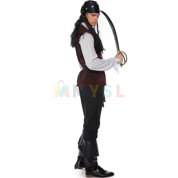 ハロウィン カリブ 海賊 コスプレ衣装 コスチューム ジャック スパロウ風 男性