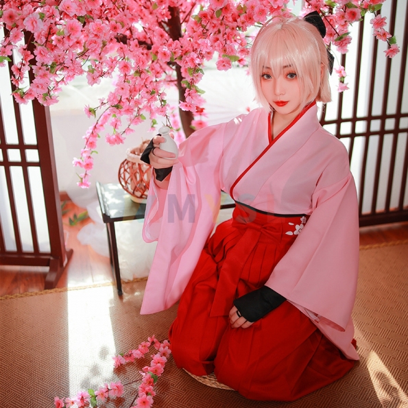 桜セイバー 沖田総司 コスプレ衣装 コスチューム服 通販 アニメキャラクター服