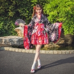 和服 コスプレ 桜まつり 着物 浴衣 ハロウィン コスチューム 高級 お祝い  文化祭 花見 柔らかい